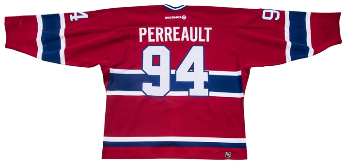 2002-2003 Yanic Perreault Game Used Montreal Canadiens Red Jersey (NHL/MeiGray)